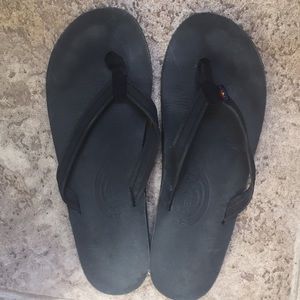 Black Rainbow Flip Flops (SOLD)